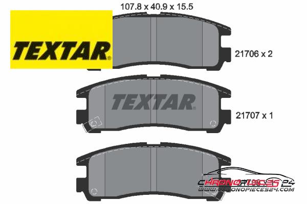 Achat de TEXTAR 2170602 Kit de plaquettes de frein, frein à disque pas chères