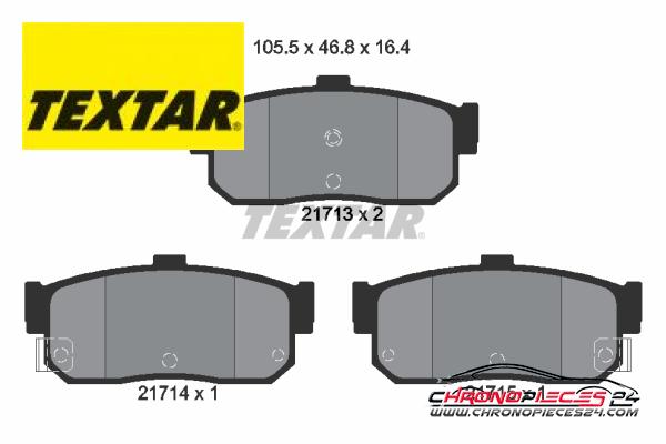 Achat de TEXTAR 2171301 Kit de plaquettes de frein, frein à disque pas chères