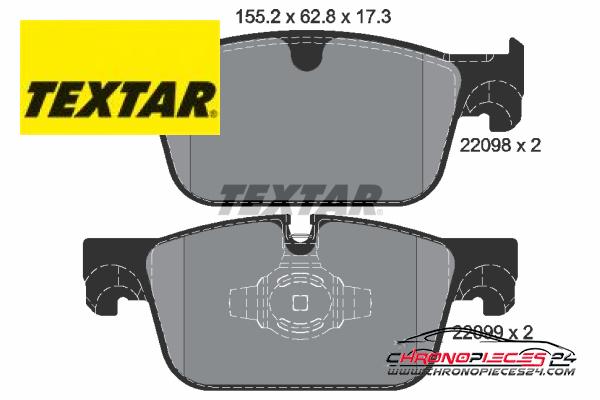 Achat de TEXTAR 2209801 Kit de plaquettes de frein, frein à disque pas chères