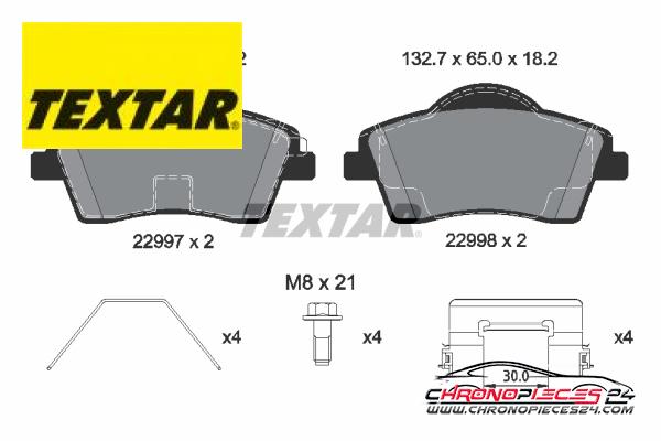 Achat de TEXTAR 2299701 Kit de plaquettes de frein, frein à disque Q+ pas chères