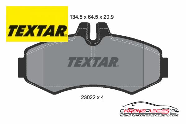 Achat de TEXTAR 2302201 Kit de plaquettes de frein, frein à disque pas chères