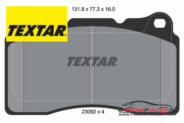 Achat de TEXTAR 2309203 Kit de plaquettes de frein, frein à disque pas chères