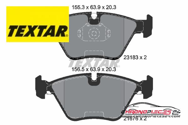 Achat de TEXTAR 2318302 Kit de plaquettes de frein, frein à disque pas chères