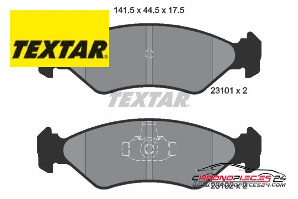 Achat de TEXTAR 2310101 Kit de plaquettes de frein, frein à disque pas chères