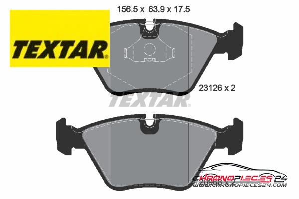 Achat de TEXTAR 2312601 Kit de plaquettes de frein, frein à disque pas chères