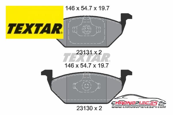 Achat de TEXTAR 2313001 Kit de plaquettes de frein, frein à disque pas chères