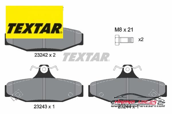 Achat de TEXTAR 2324201 Kit de plaquettes de frein, frein à disque pas chères