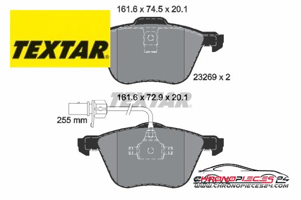 Achat de TEXTAR 2326903 Kit de plaquettes de frein, frein à disque pas chères