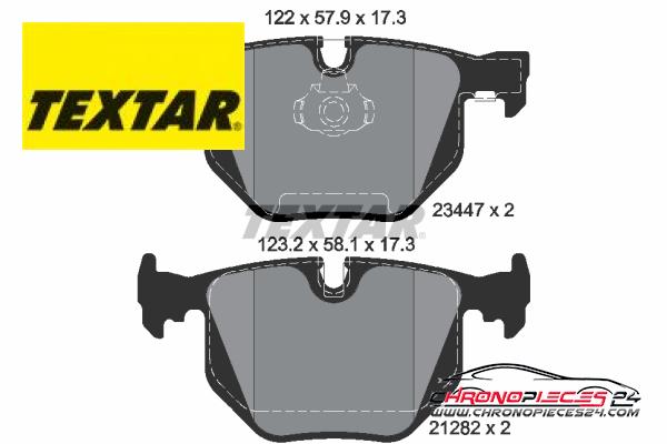 Achat de TEXTAR 2344702 Kit de plaquettes de frein, frein à disque pas chères