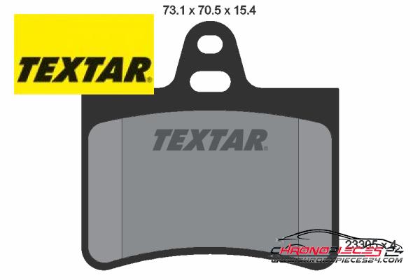 Achat de TEXTAR 2330501 Kit de plaquettes de frein, frein à disque pas chères