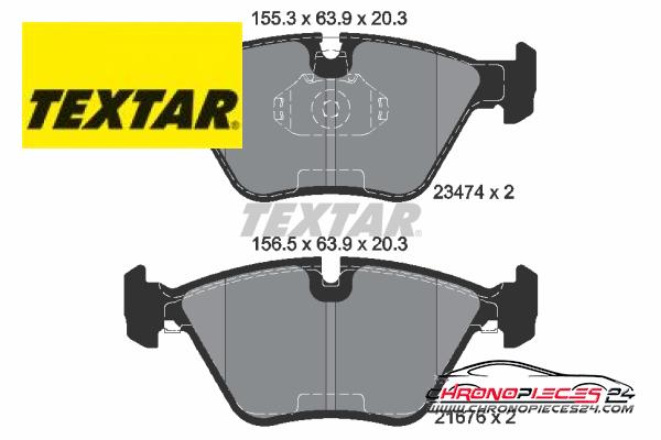 Achat de TEXTAR 2347402 Kit de plaquettes de frein, frein à disque pas chères