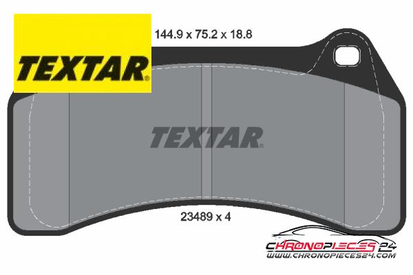 Achat de TEXTAR 2348901 Kit de plaquettes de frein, frein à disque pas chères