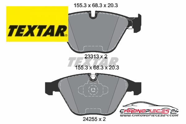 Achat de TEXTAR 2331301 Kit de plaquettes de frein, frein à disque pas chères