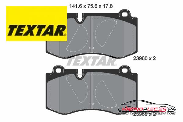 Achat de TEXTAR 2396001 Kit de plaquettes de frein, frein à disque pas chères