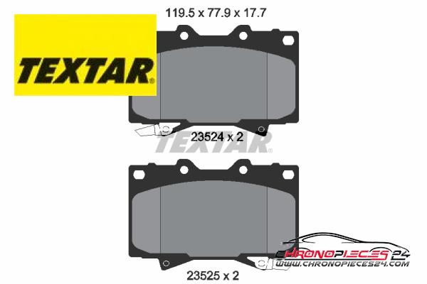 Achat de TEXTAR 2352402 Kit de plaquettes de frein, frein à disque pas chères