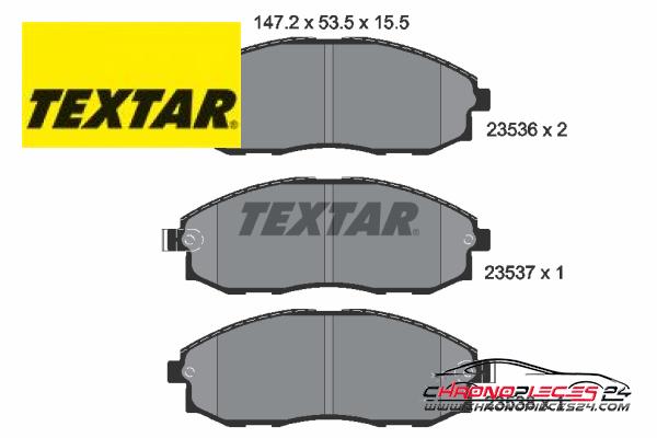 Achat de TEXTAR 2353601 Kit de plaquettes de frein, frein à disque pas chères