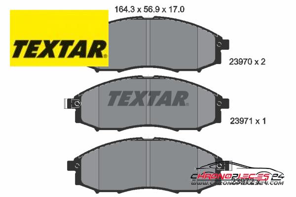 Achat de TEXTAR 2397001 Kit de plaquettes de frein, frein à disque pas chères