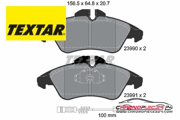 Achat de TEXTAR 2399002 Kit de plaquettes de frein, frein à disque pas chères