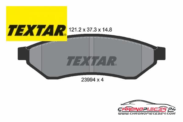 Achat de TEXTAR 2399401 Kit de plaquettes de frein, frein à disque pas chères