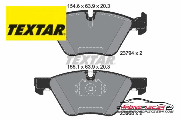 Achat de TEXTAR 2379401 Kit de plaquettes de frein, frein à disque pas chères