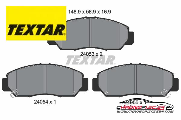 Achat de TEXTAR 2405301 Kit de plaquettes de frein, frein à disque pas chères