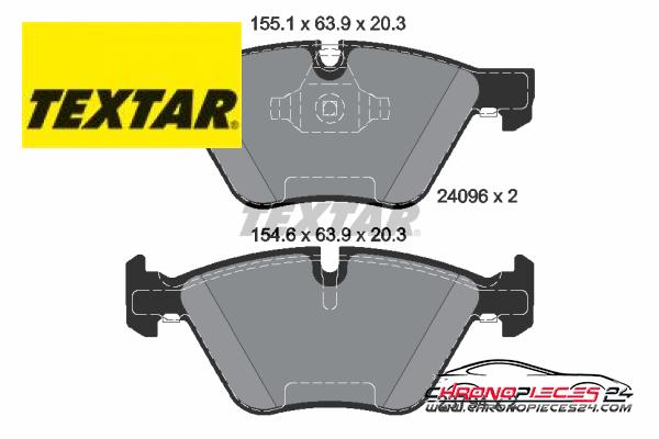 Achat de TEXTAR 2409601 Kit de plaquettes de frein, frein à disque pas chères