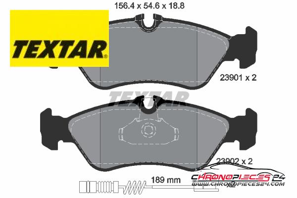 Achat de TEXTAR 2390101 Kit de plaquettes de frein, frein à disque pas chères