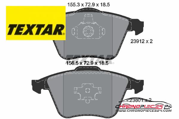 Achat de TEXTAR 2391201 Kit de plaquettes de frein, frein à disque pas chères