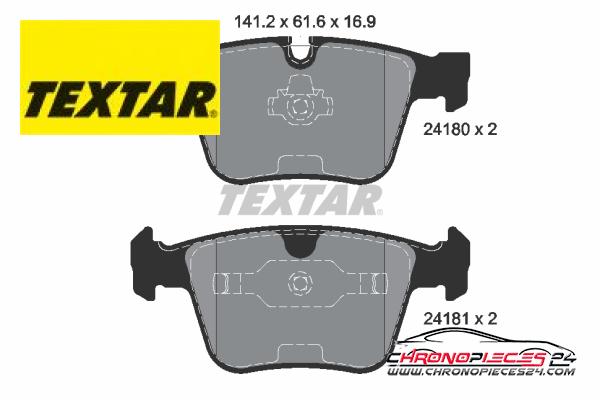 Achat de TEXTAR 2418001 Kit de plaquettes de frein, frein à disque pas chères