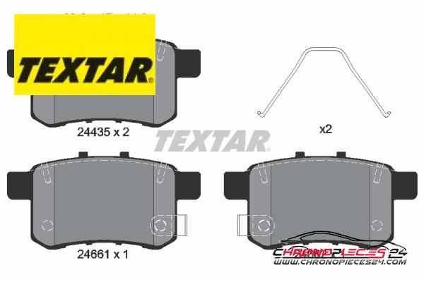 Achat de TEXTAR 2443501 Kit de plaquettes de frein, frein à disque pas chères