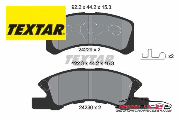 Achat de TEXTAR 2422901 Kit de plaquettes de frein, frein à disque pas chères