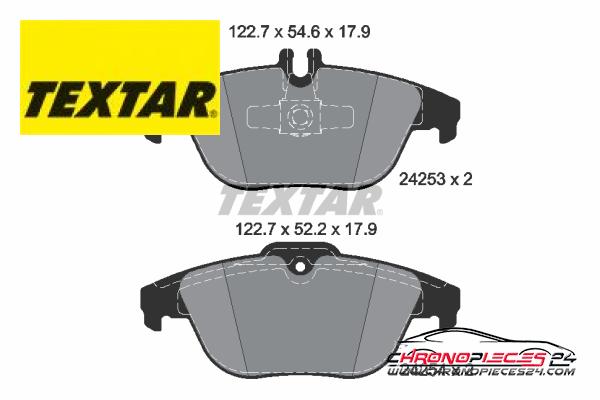 Achat de TEXTAR 2425381 Kit de plaquettes de frein, frein à disque pas chères