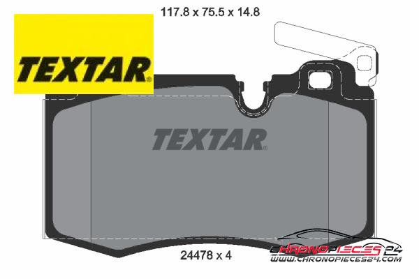 Achat de TEXTAR 2447801 Kit de plaquettes de frein, frein à disque pas chères