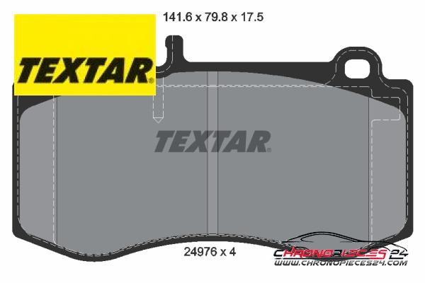 Achat de TEXTAR 2497601 Kit de plaquettes de frein, frein à disque pas chères