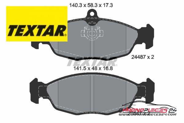 Achat de TEXTAR 2448701 Kit de plaquettes de frein, frein à disque pas chères