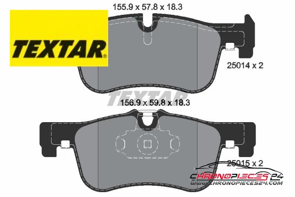 Achat de TEXTAR 2501401 Kit de plaquettes de frein, frein à disque pas chères