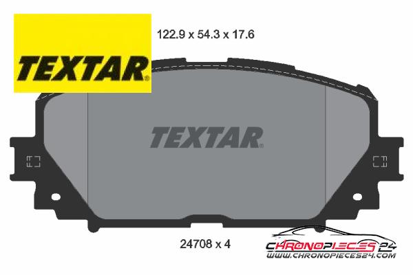 Achat de TEXTAR 2470801 Kit de plaquettes de frein, frein à disque pas chères