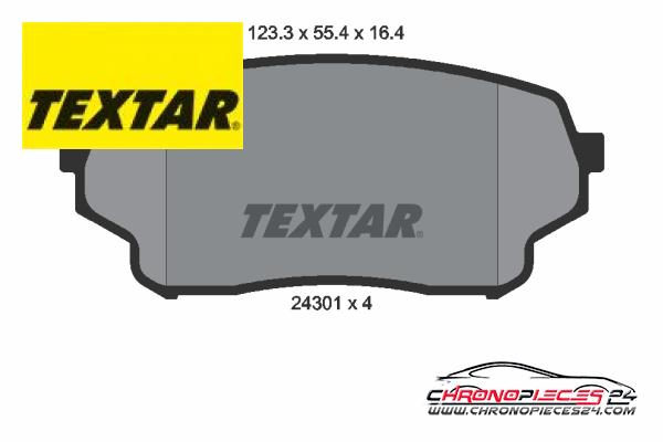 Achat de TEXTAR 2430101 Kit de plaquettes de frein, frein à disque pas chères