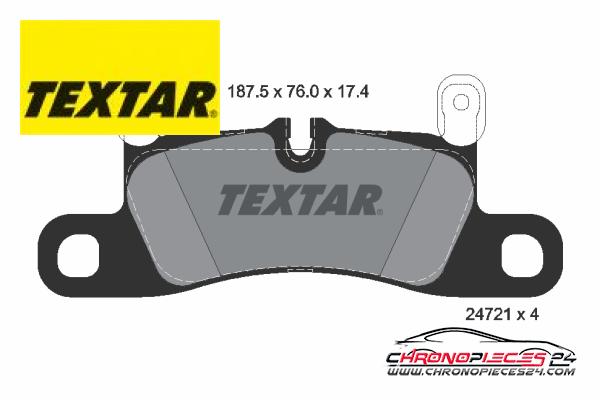 Achat de TEXTAR 2472102 Kit de plaquettes de frein, frein à disque pas chères