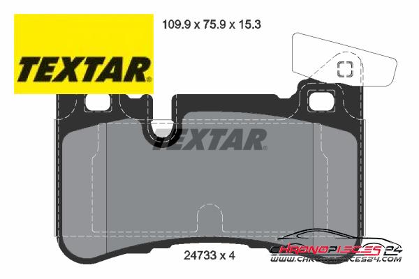 Achat de TEXTAR 2473301 Kit de plaquettes de frein, frein à disque pas chères