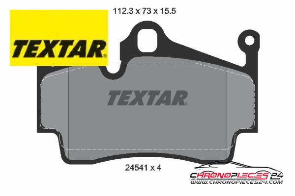 Achat de TEXTAR 2454101 Kit de plaquettes de frein, frein à disque pas chères