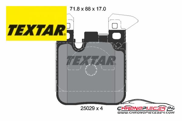 Achat de TEXTAR 2502902 Kit de plaquettes de frein, frein à disque pas chères