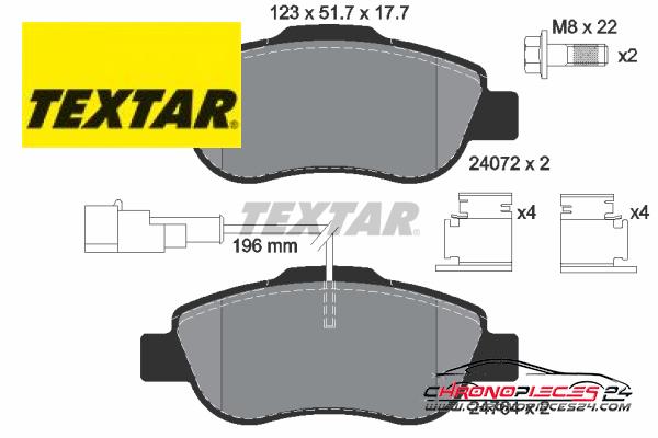 Achat de TEXTAR 2476401 Kit de plaquettes de frein, frein à disque pas chères