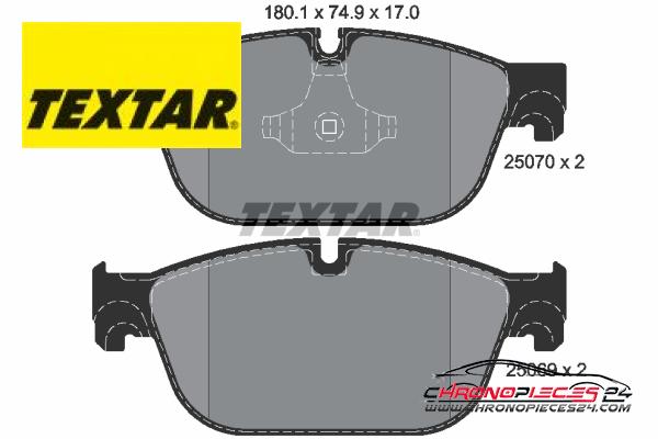 Achat de TEXTAR 2507001 Kit de plaquettes de frein, frein à disque pas chères