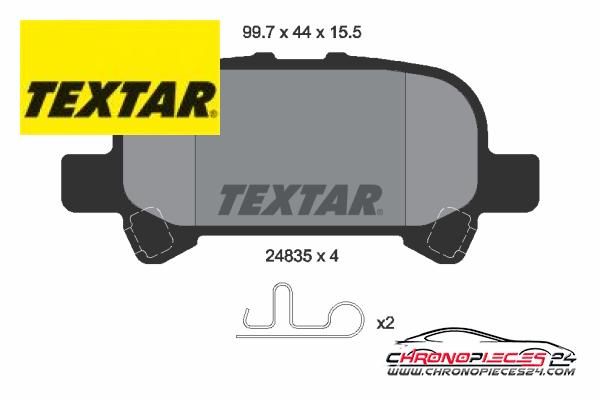 Achat de TEXTAR 2483501 Kit de plaquettes de frein, frein à disque pas chères