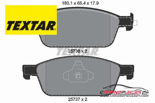 Achat de TEXTAR 2573601 Kit de plaquettes de frein, frein à disque pas chères