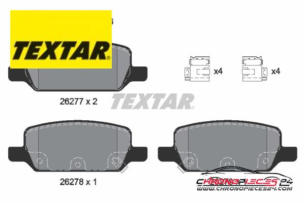 Achat de TEXTAR 2627701 Kit de plaquettes de frein, frein à disque Q+ pas chères