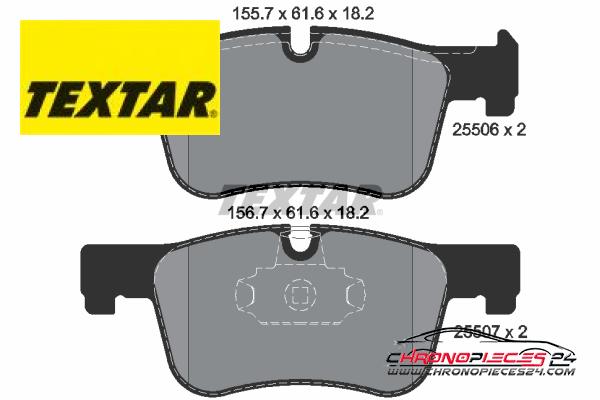 Achat de TEXTAR 2550601 Kit de plaquettes de frein, frein à disque pas chères