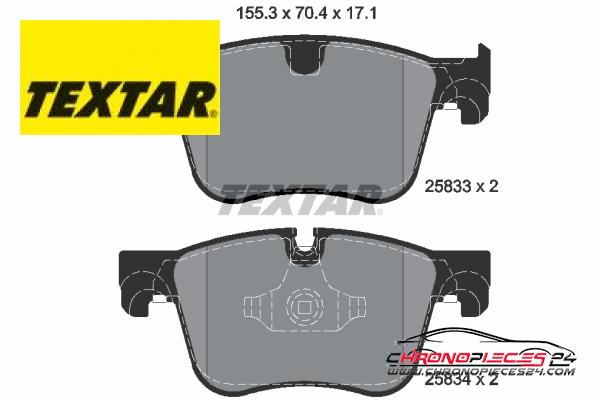 Achat de TEXTAR 2583301 Kit de plaquettes de frein, frein à disque pas chères