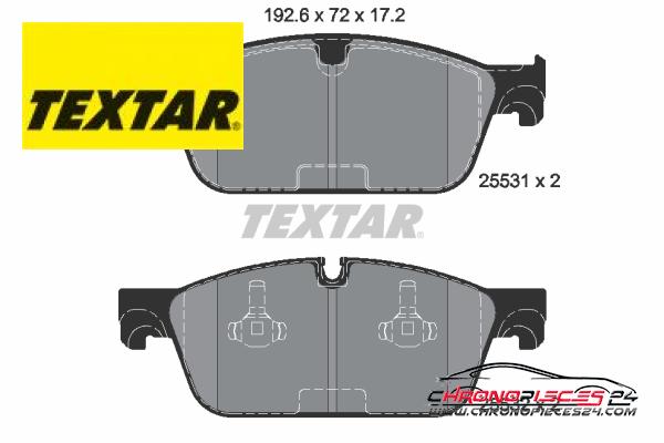 Achat de TEXTAR 2553103 Kit de plaquettes de frein, frein à disque pas chères